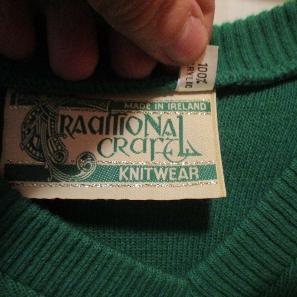 IRELAND MEN SWEATERS SIZE 40/42 MADE IN IRELAND X2 - Picture 3 of 4